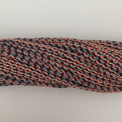 CORDON TRENZADO FUCSIA/AZUL/MARRON/DORADO - METRO - CT12