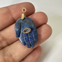 DIJE MANO HAMSA OJITO LAPISLAZULI - UND - PI155 - comprar online
