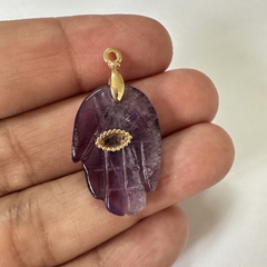 DIJE MANO HAMSA OJITO AMATISTA - UND - PI156 - comprar online