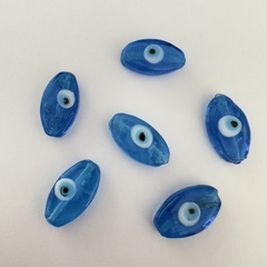 PASANTE MURANO OJO OVALADO 18mm AZUL CLARO - MU34