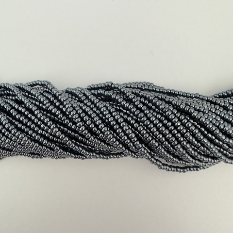 MOSTACILLA CHECA GRIS HUMO METALIZADO 10/0 (2mm) - MO231