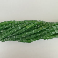 CRISTAL CUBO 3mm VERDE - TIRA - CC316