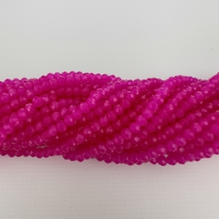 CRISTAL CHECO DONA 3mm FUCSIA NEON - CD338