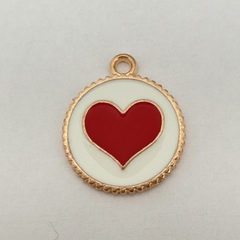 DIJE ESMALTADO MEDALLA CORAZON - UND DI456 en internet