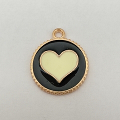 Imagen de DIJE ESMALTADO MEDALLA CORAZON - UND DI456