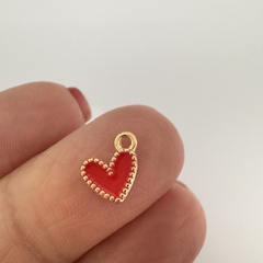 DIJE ESMALTADO CORAZON MINI ROJO - DI320 - comprar online