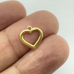 DIJE PEQUEÑO CORAZON SILUETA - DI43 - comprar online