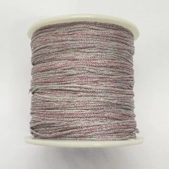 HILO METALIZADO ROSA Y PLATEADO 1mm - METRO - HM18