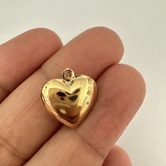 DIJE CORAZON INFLADO 3D 16,3mm - UND - DI486 - comprar online