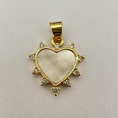 DIJE CORAZON NACAR CUBIC - UND