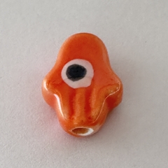 CERAMICA MANO HAMSA NARANJA - UND - CE166