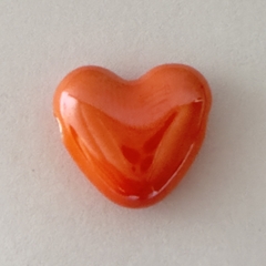 CERAMICA CORAZON HORIZONTAL NARANJA - UND - CE138