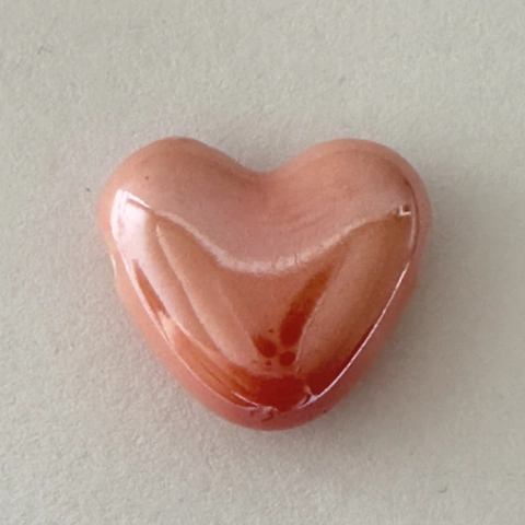 CERAMICA CORAZON HORIZONTAL ROSA - UND - CE145