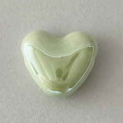 CERAMICA CORAZON HORIZONTAL VERDE AGUA - UND - CE139