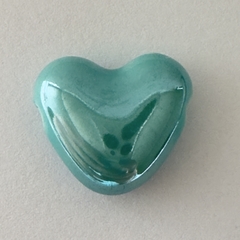 CERAMICA CORAZON HORIZONTAL TURQUESA - UND - CE143