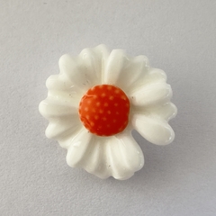 CERAMICA MARGARITA BLANCA CENTRO NARANJA - UND - CE151