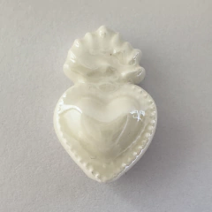 CERAMICA SAGRADO CORAZON BLANCO - UND - CE134