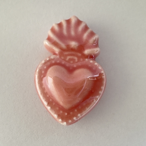 CERAMICA SAGRADO CORAZON ROSA - UND - CE135