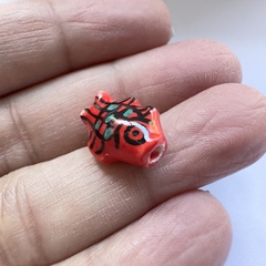 CERAMICA PEZ ESCAMA ROJO-VERDE - UND - CE213 - comprar online