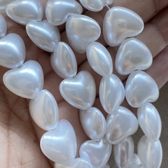 PERLA ACRILICA CORAZON 15mm - TIRA (20 Und) - PE33 - comprar online