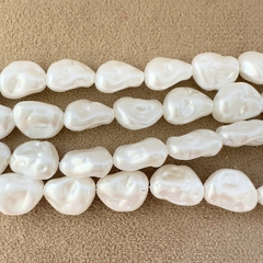 PERLA ACRILICA IRREGULAR 14,6mm - TIRA (20 Und) - PE35