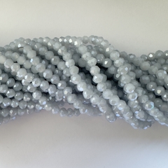CRISTAL DONA 4mm GRIS CLARO BRILLANTE - TIRA - CD453