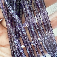 CRISTAL CUBO 3mm VIOLETA TRANSLUCIDO - TIRA - CC321 - comprar online