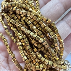 CRISTAL CUBO 3mm DORADO OSCURO - TIRA - CC317 - comprar online