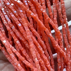 CRISTAL CUBO 2mm CORAL - TIRA - CC202 - comprar online