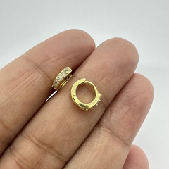 AROS / ARGOLLAS SIMPLE CON MICROZIRCONIA 8,5mm - PAR - ZA87 en internet