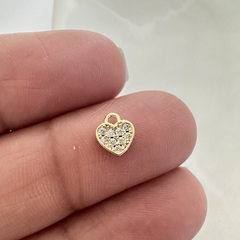 DIJE MINI CORAZON ZIRCON 7mm - DI221 - comprar online