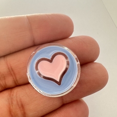 PASANTE CIRCULO CORAZON CELESTE 23mm - UND - PL109C - comprar online