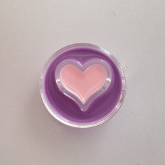 PASANTE CIRCULO CORAZON LILA 23mm - UND - PL109L