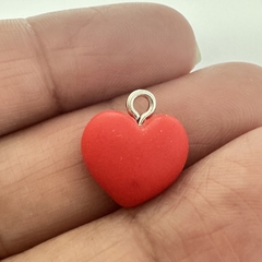 DIJE RESINA CORAZON ROJO 14,5mm - UND - RE21 - comprar online
