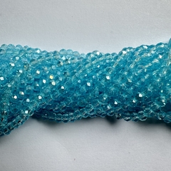 CRISTAL CHECO DONA 3mm CELESTE TRANSLUCIDO - CD333