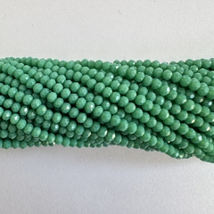 CRISTAL CHECO DONA 3mm VERDE TURQUESA - CD312