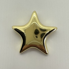 DIJE LISO ESTRELLA 3D DORADA 33mm - DI331