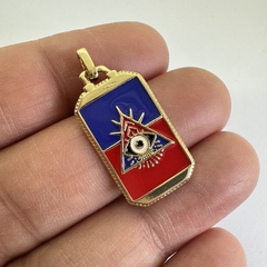 DIJE TAROT ROJO AZUL TRIANGULO - UND - DI520 - comprar online