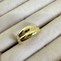 ANILLO AJUSTABLE DOBLE DORADO - AN47