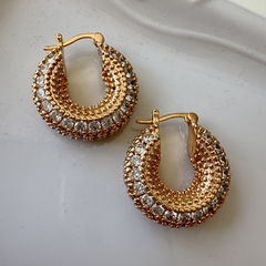 AROS ZIRCON REDONDAS 24,7mm - PAR - ZA119