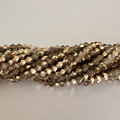CRISTAL BICONO 4mm GOLD BRILLANTE - CB426