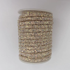 CORDON DE GLITTER CREMA - 50cm - CG2
