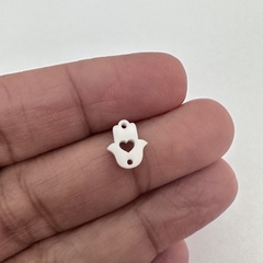 MANO HAMSA BLANCA ACRILICO 10mm - PL72 - comprar online