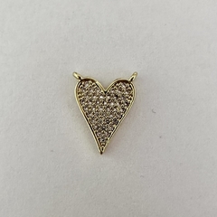 DIJE MICROZIRCONIACORAZON DOBLE ARO - DI388