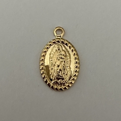DIJE MEDIANO MEDALLA OVALADA GUADALUPE 16mm - DI401