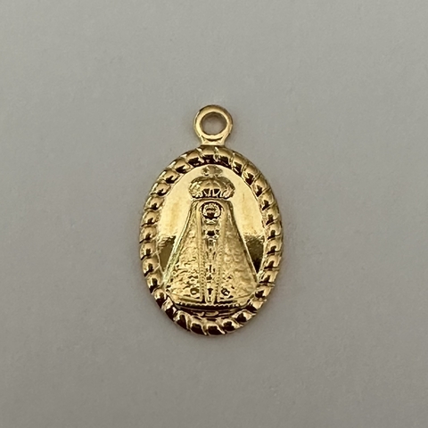 DIJE MEDIANO MEDALLA OVALADA VIRGEN 16mm - DI402