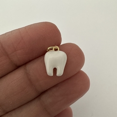 DIJE MUELA ESMALTADO BLANCO - DI413 - comprar online
