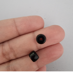 MURANO LISO 6mm x 7mm NEGRO PAQ. 20 - MU120 - comprar online
