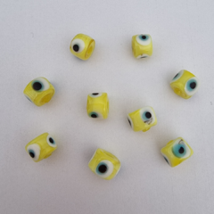PASADOR MURANO OJO TURCO AMARILLO 8,5mm - MU51