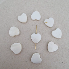 CONECTOR NACAR NATURAL CORAZON VERTICAL 14mm - NA5
